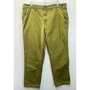Northwest Territory Men's Size 38X30 Khaki Green Chino‎ Flat Front Pants